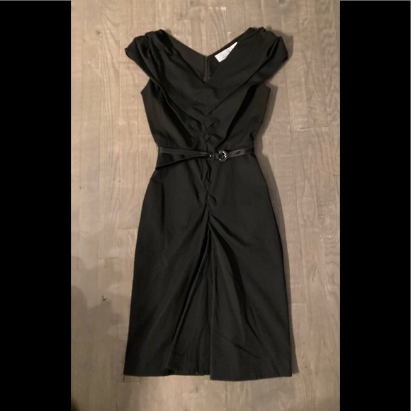 BYRON LARS BEAUTY MARK- Black Front Fishtail dress - Picture 1 of 4